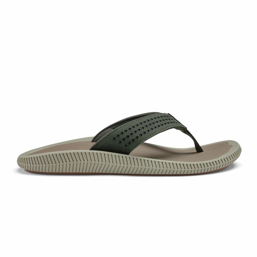 Sandalias Olukai Ulele - Chanclas Hombre Verdes 20570-319